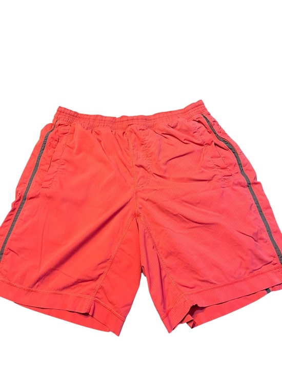 lululemon athletica Other - lululemon athletica Coral Red Athletic Shorts with Gray Side Stripe